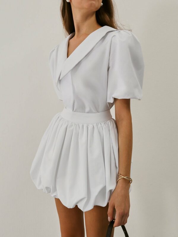 Puffball Skort | White - Image 5
