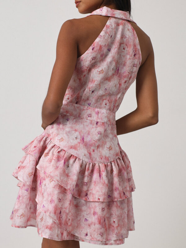 Floral Frill Elevate Dress | Pink - Image 4