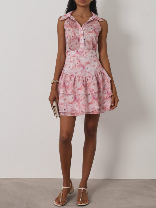 Floral Frill Elevate Dress | Pink - Image 3