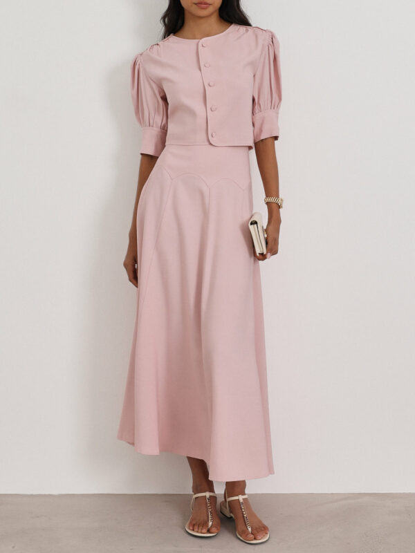 Button Through Day Top | Rose Pink - Image 6