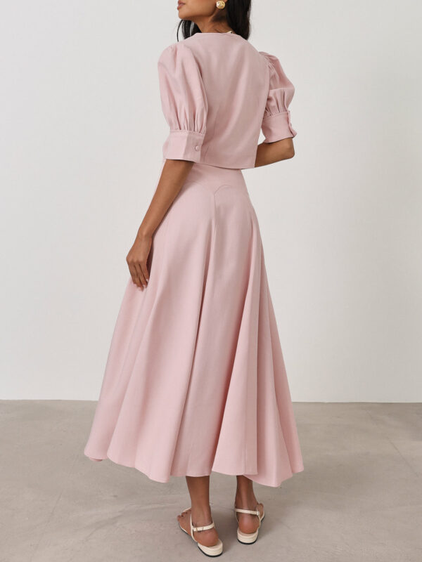 Scallop Seam Dream Skirt | Rose Pink - Image 4