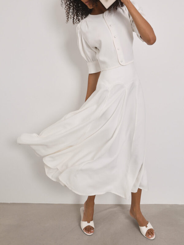Scallop Seam Dream Skirt | White - Image 8