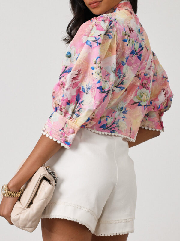 Floral & Embroidered Top | Bright Mix Floral - Image 5