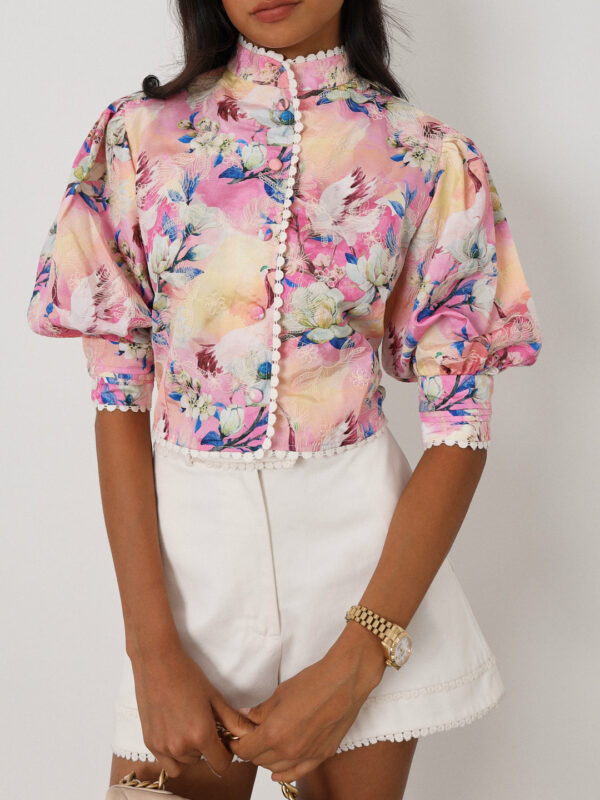 Floral & Embroidered Top | Bright Mix Floral