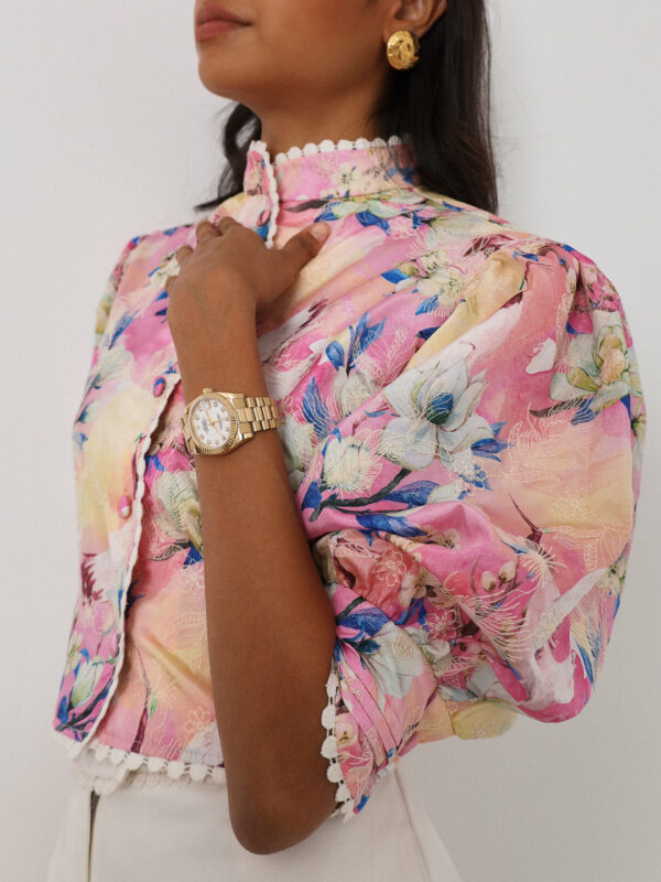 Floral & Embroidered Top | Bright Mix Floral - Image 2