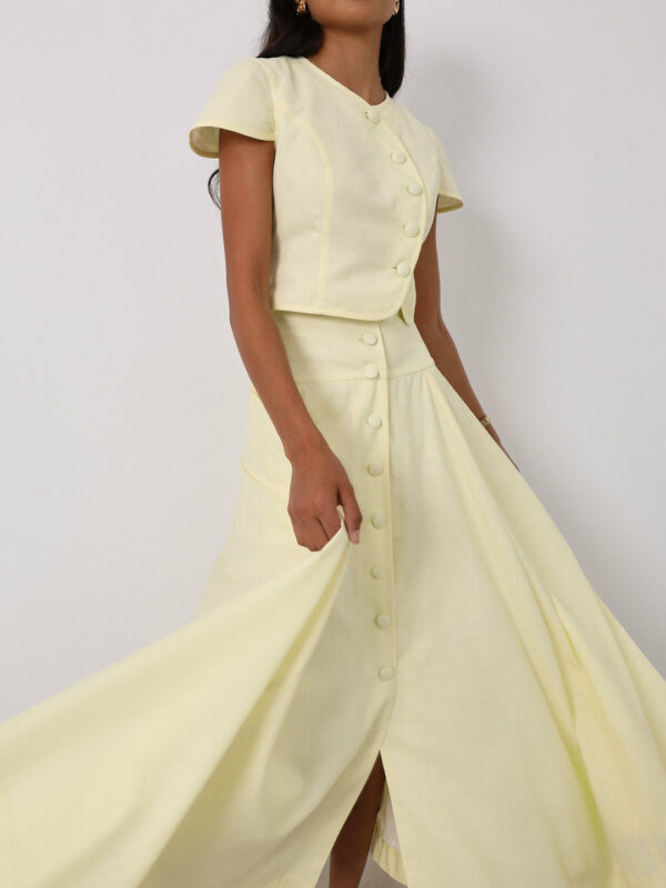 Button Top | Lemon Sorbet - Image 2