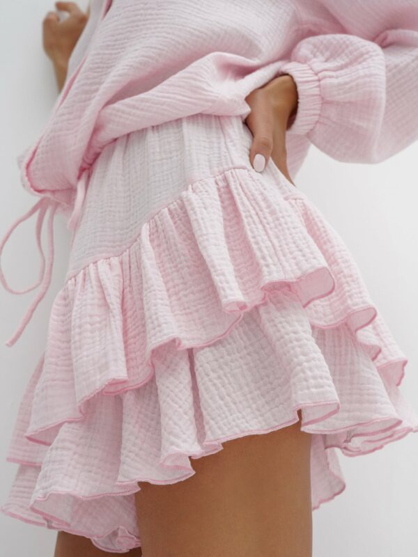 Cotton Day Frill Skort | Cloud Pink - Image 2