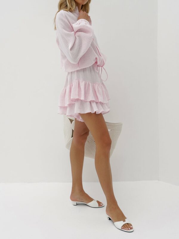 Cotton Day Frill Skort | Cloud Pink - Image 3