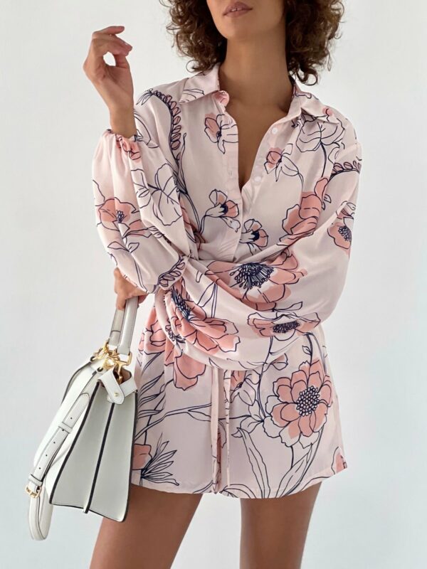 Floral Print Shorts | Pastel Pink - Image 3